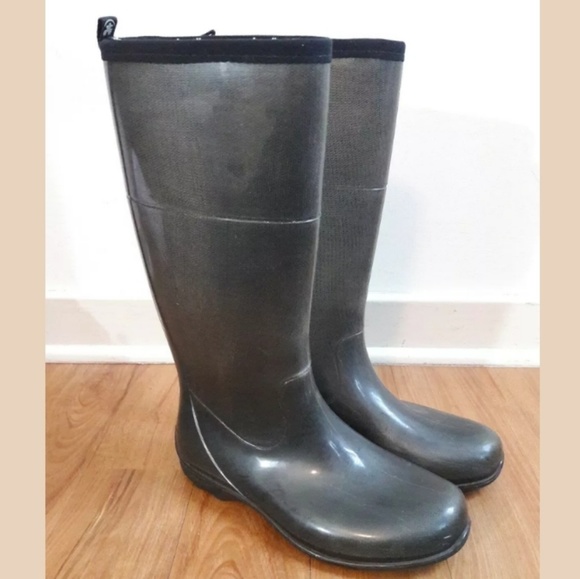Kamik Shoes - Kamik Black Tall Waterproof Rain/Snow Boots Size 8